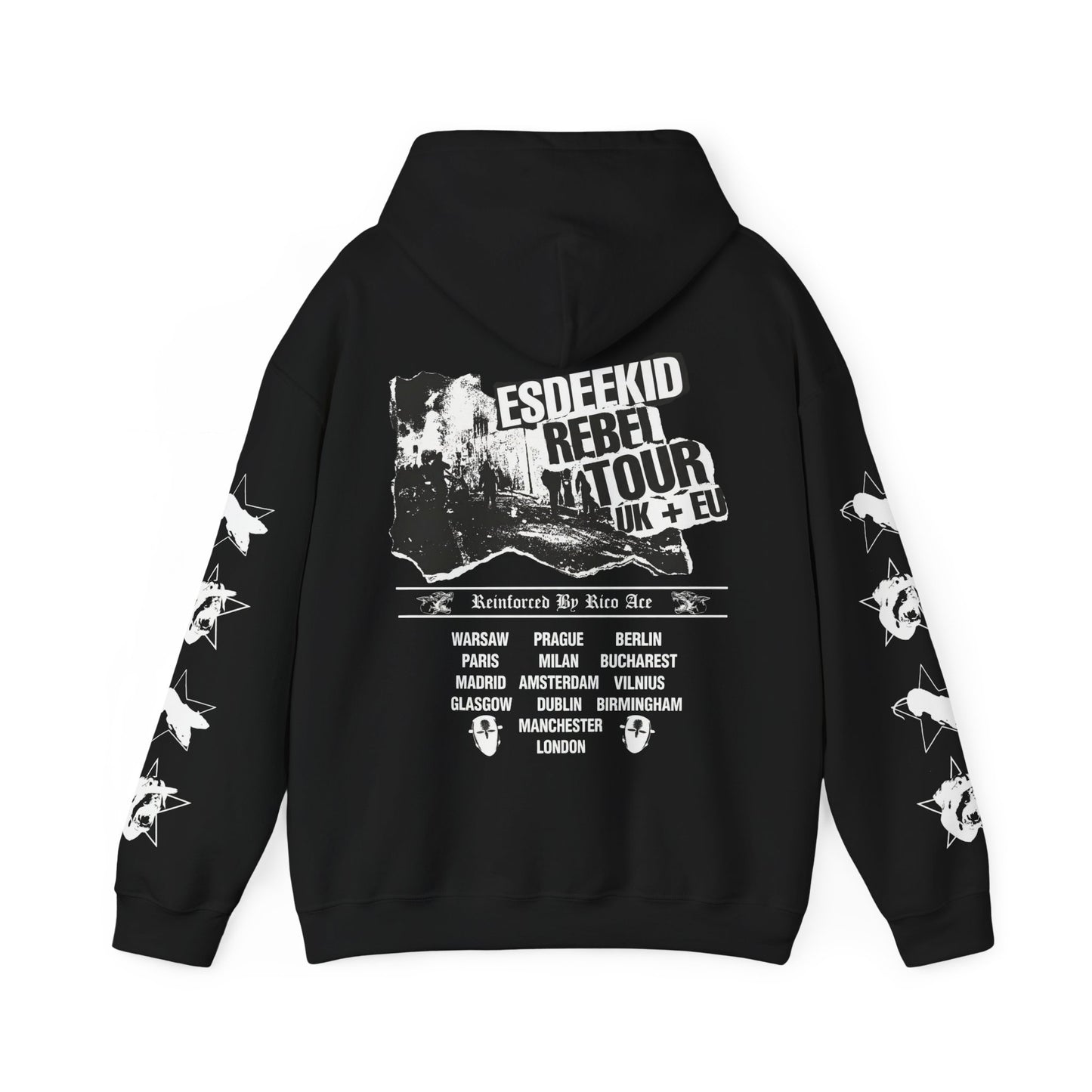 Esdeekid Merch - Rat Face EU and UK Tour Hoodie